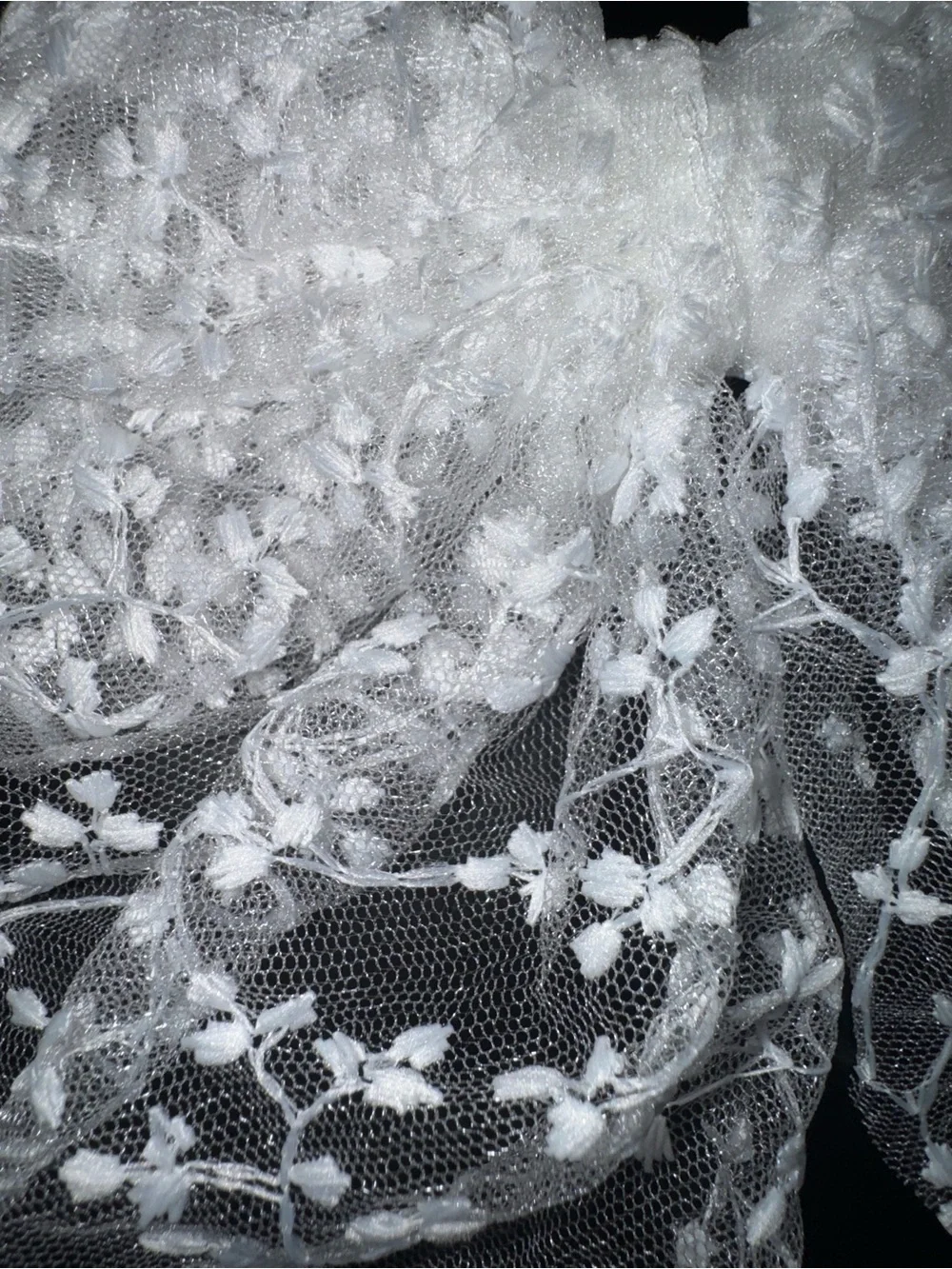 Delicate White Lace Bow Hair Accessory